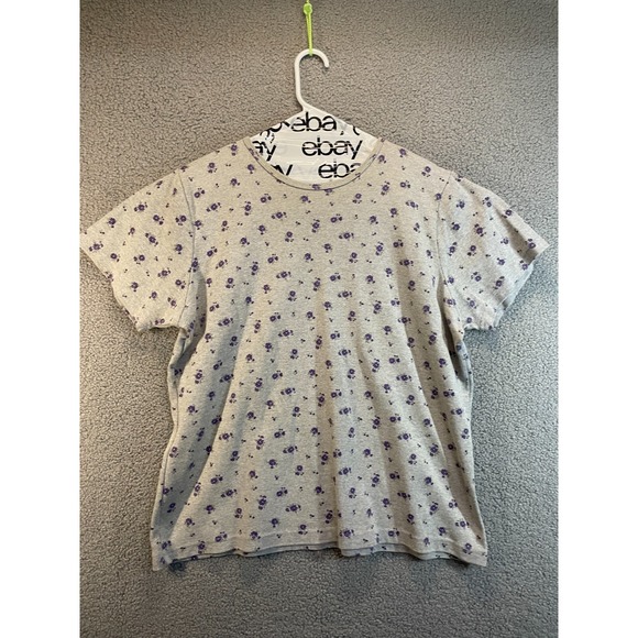 Cherokee Tops - Cherokee Plus Size 18/20W Gray Floral Pattern Top